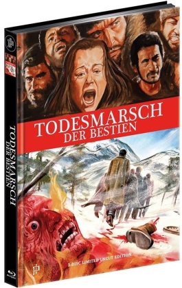 Todesmarsch der Bestien (1972) (Wattiert, Édition Limitée, Mediabook, Uncut, Blu-ray + DVD)