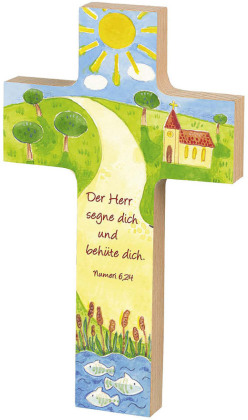 Holzkreuz »Der Herr segne und behüte dich«