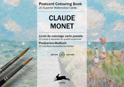 Claude Monet - Postcard Colouring Book / Postkarten - Malbuch