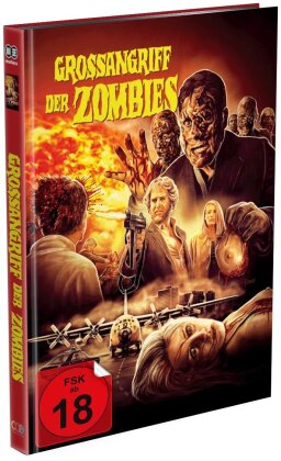 Grossangriff der Zombies (1980) (Cover C, Limited Edition, Mediabook, Uncut, Blu-ray + 2 DVDs + CD)