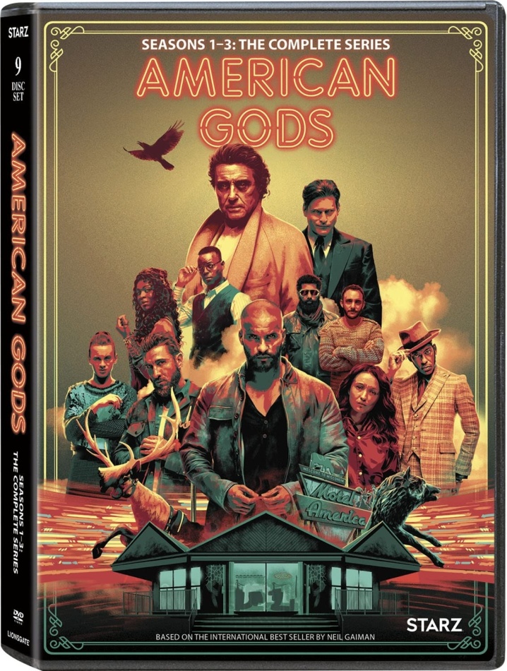 American Gods - Seasons 1-3 (9 DVDs)