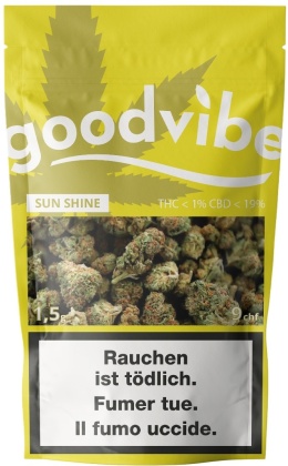 Goodvibe Sun Shine (1.5g) - Indoor (CBD: <19%, THC: <1%)