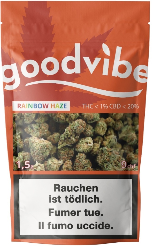 Goodvibe Rainbow Haze (1.5g) - Indoor (CBD: 20% THC: <1%)