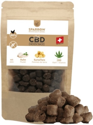 Sparrow Chicken Snacks mit CBD 70g - für Tiere
