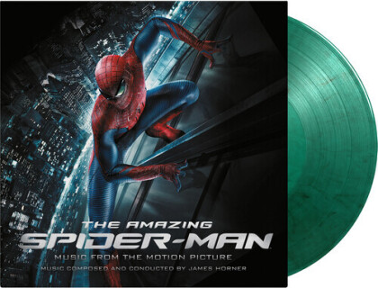 James Horner - Amazing Spider Man - OST (2022 Reissue, Music On Vinyl, Édition 10ème Anniversaire, Édition Limitée, Black/Green Vinyl, LP)
