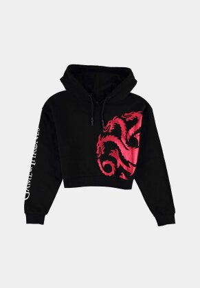 GOT - House of the Dragon - Women's cropped Hoodie with dropped shoulders