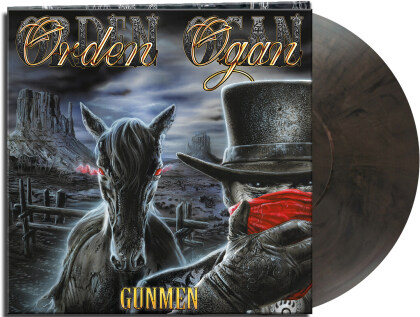 Orden Ogan - Gunmen (2022 Reissue, AFM Records, Gatefold, Limited Edition, Clear/Black Marbled Vinyl, LP)