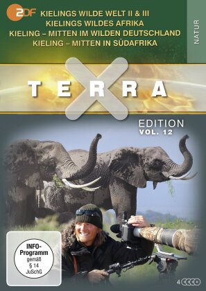 Terra X - Vol. 12: Kielings wilde Welt II & III / Wildes Afrika / Mitten im wilden Deutschland / Mitten in Syüdafrika (4 DVDs)