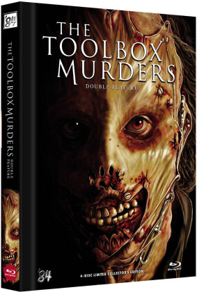 The Toolbox Murders - Double Feature (1978) (Cover C, Limited Collector's Edition, Mediabook, 4 Blu-rays)