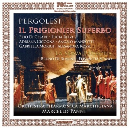 Pergolesi, Ezio di Cesare, Lucia Rizzi, Giovanni Battista Pergolesi (1710-1736), Marcello Panni, … - Il Prigionier Superbo (2 CDs)