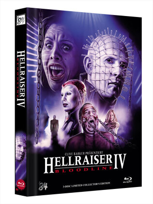 Hellraiser 4 - Bloodline (1996) (Limited Collector's Edition, Mediabook, 4K Ultra HD + Blu-ray + DVD)