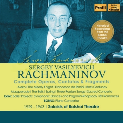Sergej Rachmaninoff (1873-1943) & Sergey Vasilyevich - Complete Operas Cantatas (15 CDs)