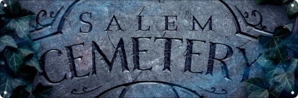 Salem Cemetery - Slim Tin Sign