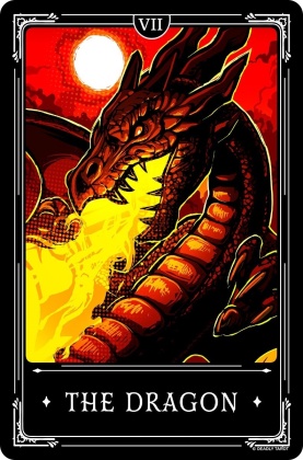 Deadly Tarot Legends - The Dragon - Small Tin Sign
