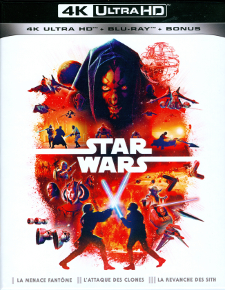 Star Wars Trilogie - Episode 1-3 (Digipack, 3 4K Ultra HDs + 6 Blu-ray)