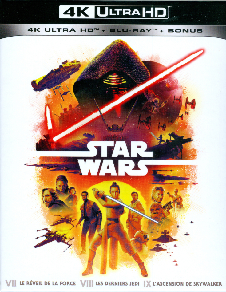 Star Wars Trilogie - Episode 7-9 (Digipack, 3 4K Ultra HDs + 6 Blu-rays)