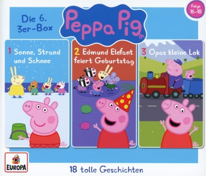Peppa Pig Hörspiele - 06/3er Box (Folgen 16,17,18) (3 CDs)