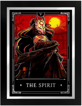 Deadly tarot Legends: The Spirit - Mirrored Tin Sign