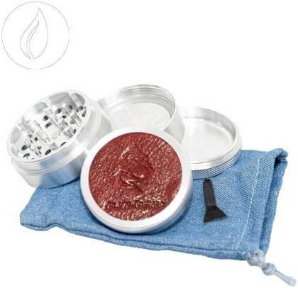 Dragon Grinder 4-teilig Leather Silver 55mm