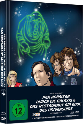 Per Anhalter durch die Galaxis & Das Restaurant am Ende des Universums (Cover A, Édition Limitée, Mediabook, 2 Blu-ray + DVD)