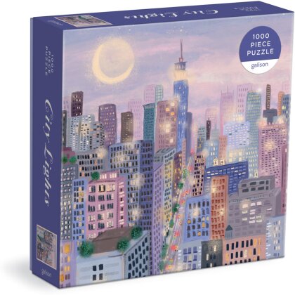 City Lights 1000 Pc Puzzle In a Square box