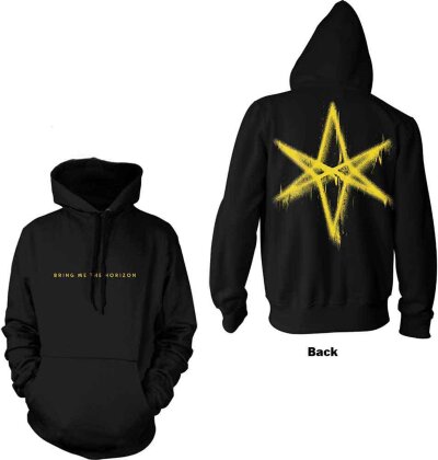 Bring Me The Horizon - Spray Hex Back Print (Black) Hoodie