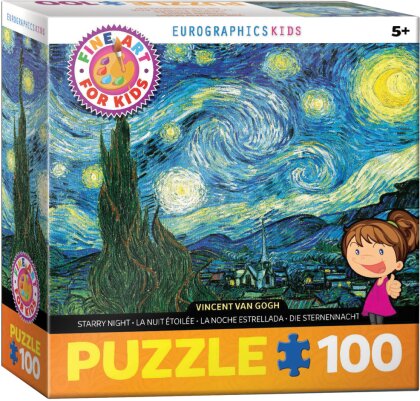 Vincent van Gogh: Sternennacht - 100 Teile Puzzle