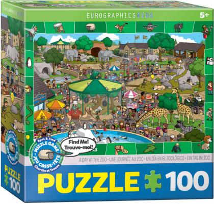 Ein Tag im Zoo - Suchen & Finden (Puzzle)