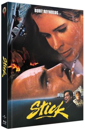 Stick (1985) (Cover B, Limited Collector's Edition, Mediabook, Blu-ray + DVD)