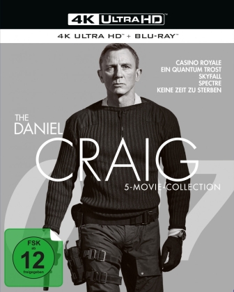 James Bond - The Daniel Craig 5-Movie-Collection (Digipack, 5 4K Ultra HDs + 5 Blu-ray)