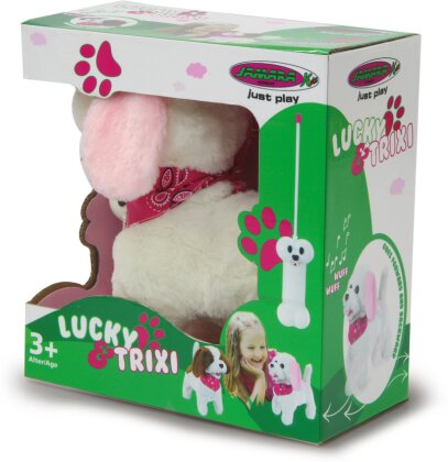 Jamara Trixi RC Plüschhund Weiss/Rosa