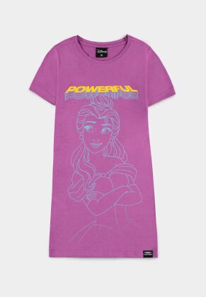 Disney Fearless Princess (Kids) - Belle Girls Short Sleeved T-shirt Dress