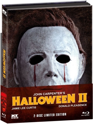 Halloween 2 (1981) (Wattiert, Cover 1, Limited Edition, Mediabook, Blu-ray + DVD)