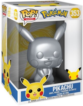Pikachu Silver - Pokemon (353) - POP Games - Jumbo - 25 cm