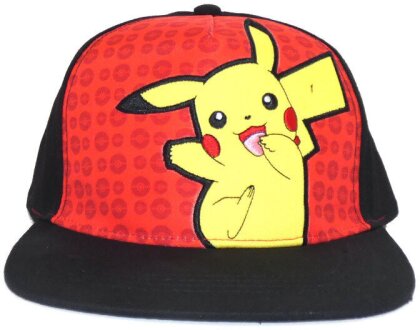 Casquette Snapback - Pikachu Danse (Noir/Rouge) - Pokemon - U - Grösse U