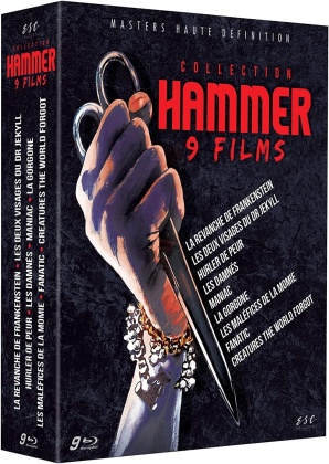 Collection Hammer - La revanche de Frankenstein / Les deux visages du Dr Jekyll / Hurler de peur / Les Damnés / The Maniac / La Gorgone / Les maléfices de la momie / Fanatic / Creatures the World Forgot (9 Blu-rays)