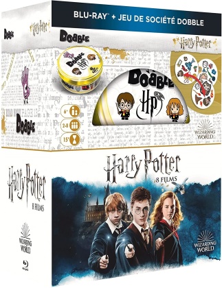 Harry Potter 1 - 7 - L'intégrale & Jeu de société Dobble (8 Blu-ray)