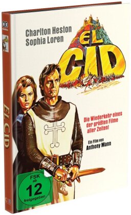 El Cid (1961) (Cover A, Édition Limitée, Mediabook, Uncut, Blu-ray + DVD)
