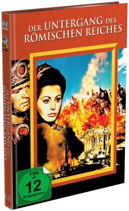 Der Untergang des römischen Reiches (1964) (Cover B, Limited Edition, Mediabook, Uncut, Blu-ray + DVD)