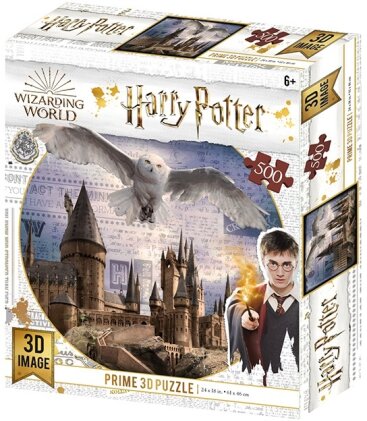 Harry Potter: Hogwarts And Hedwig - Super 3D Puzzles 500pc (61cm x 46cm)