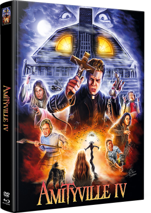 Amityville 4 (1989) (Wattiert, Limited Edition, Mediabook, Blu-ray + 2 DVDs)