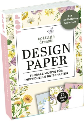 Handlettering Design Paper Block Cottage Dreams A6