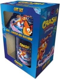 Crash Bandicoot - Crash Bandicoot Its About Time Mug Coaster & Keychain Set