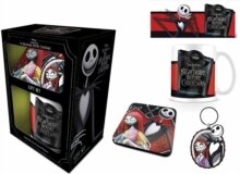 L'Etrange Noël de Mr Jack - Coffret cadeau Mug + Dessous de verre + Porte-clef Jack et Sally