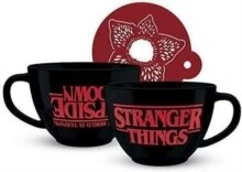 Stranger Things - Stranger Things The World Is Turning Upside Down Cappuccino Mug And Stencil