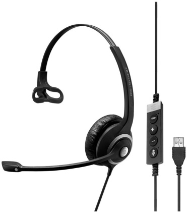 SENNHEISER HEADSET SC 230 USB MS II - binaural, direct USB, Call Control, Active Guard, for UC and Softphones, Skype for business