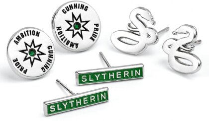 Harry Potter: Slytherin - Set Of 3 Stud Earrings