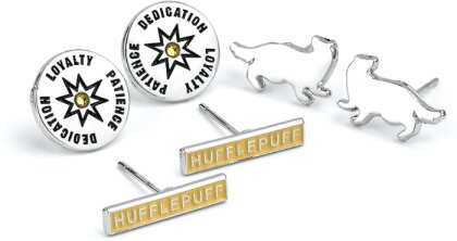 Harry Potter: Hufflepuff - Set Of 3 Stud Earrings