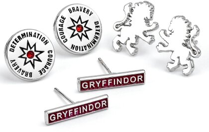 Harry Potter: Gryffindor - Set Of 3 Stud Earrings