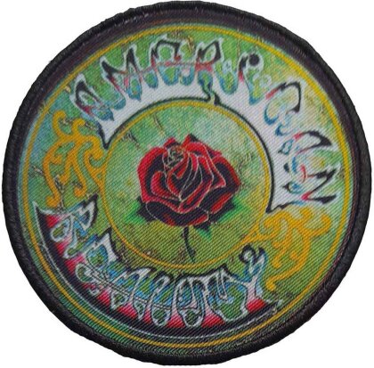 Grateful Dead Printed Patch - American Beauty Circle (Standard)